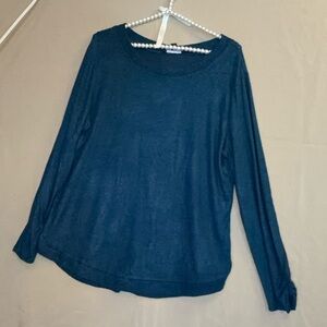 Elegant Teal Crew Neck Sweater